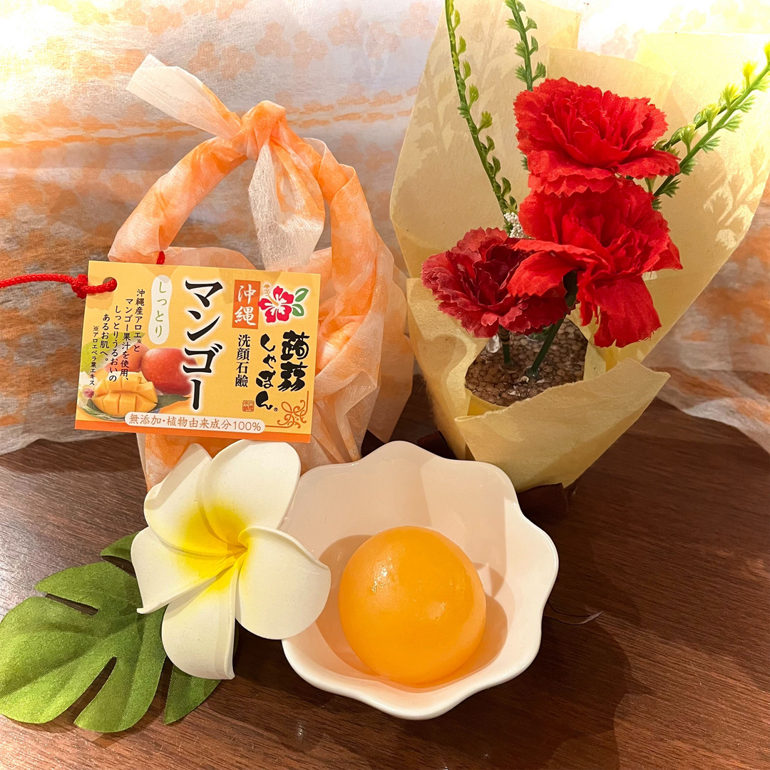 洗顔 洗顔石鹸 沖縄蒟蒻しゃぼん マンゴー