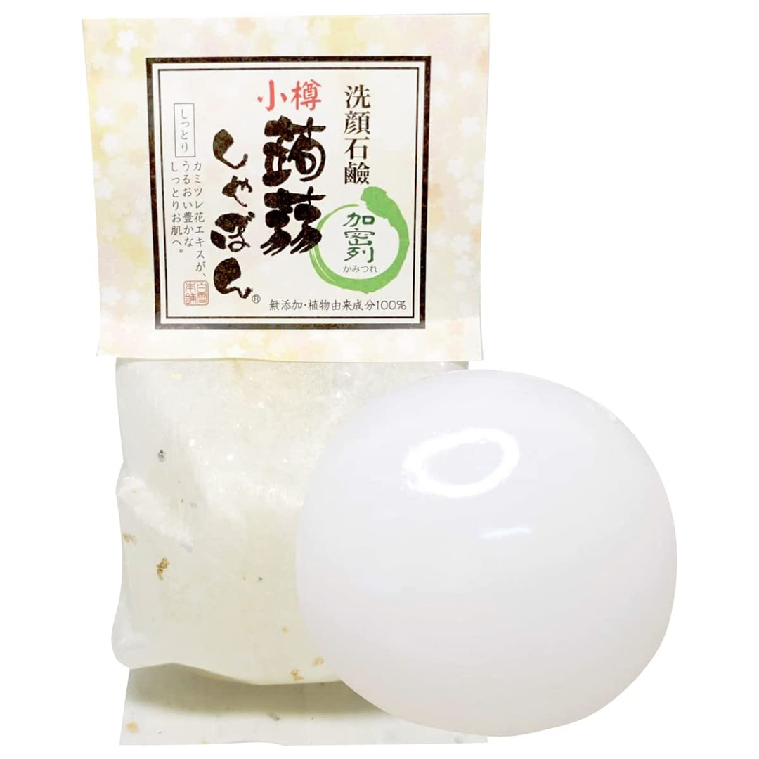 洗顔 洗顔石鹸 小樽蒟蒻しゃぼん 加密列(かみつれ)
