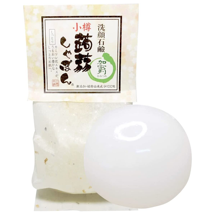 洗顔 洗顔石鹸 小樽蒟蒻しゃぼん 加密列(かみつれ)