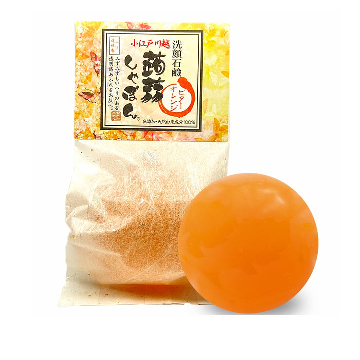 洗顔　洗顔石鹸　川越蒟蒻しゃぼん ビターオレンジ