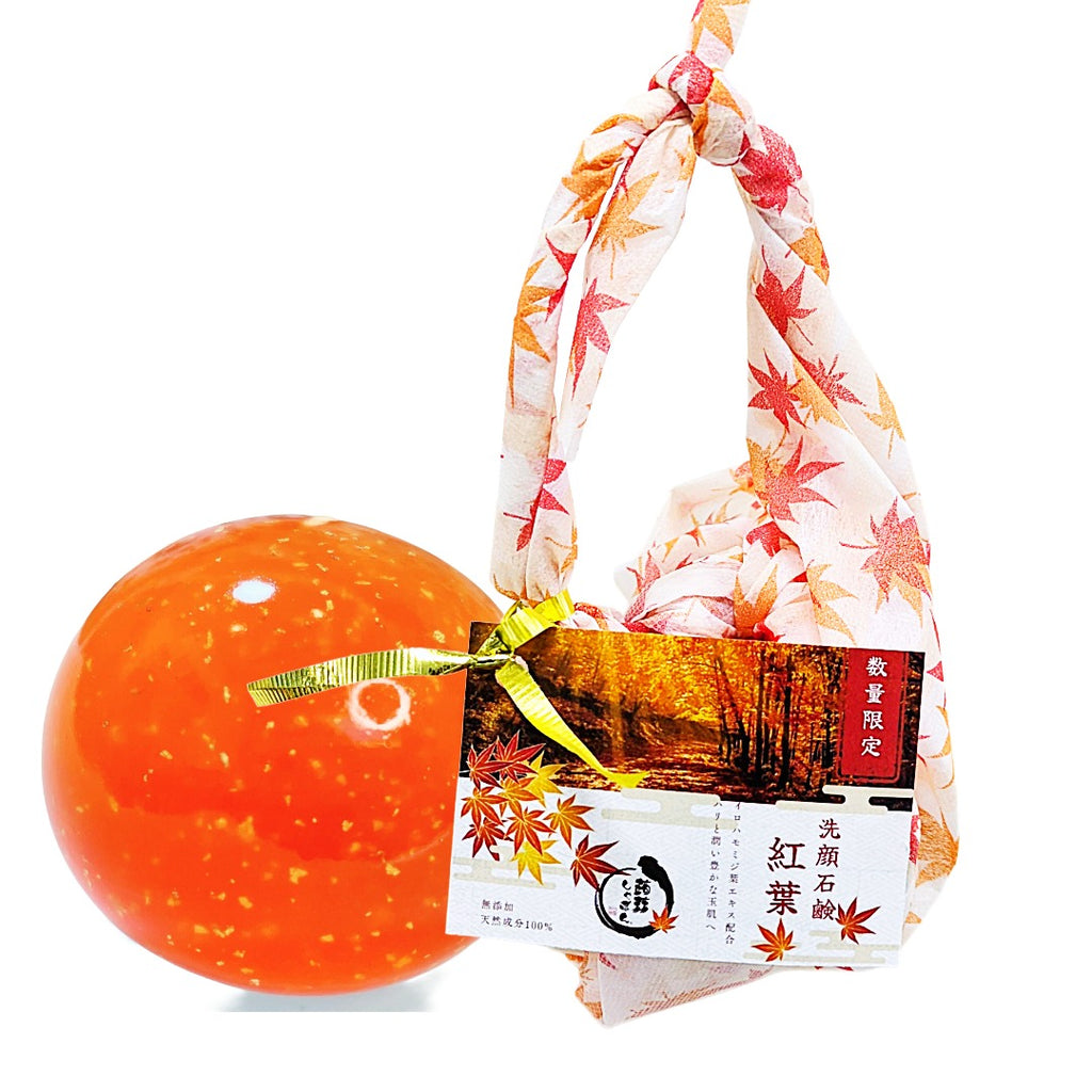 洗顔 洗顔石鹸 数量限定 紅葉しゃぼん – 蒟蒻しゃぼん 公式オンライン