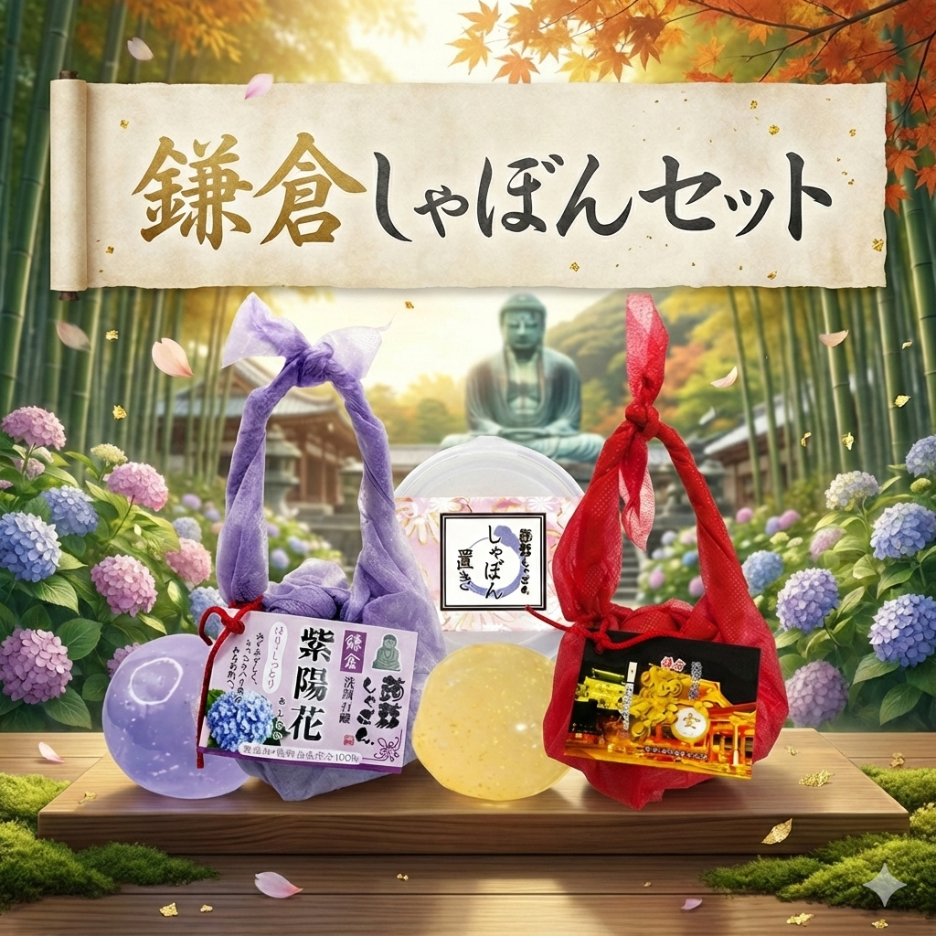 鎌倉しゃぼんセット – 蒟蒻しゃぼん 公式オンラインショップ