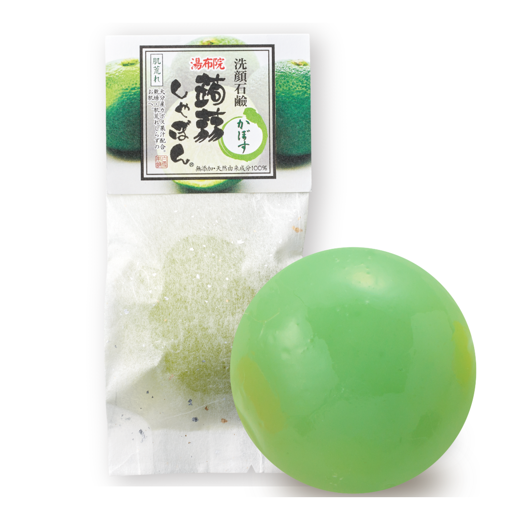 洗顔　洗顔石鹸　湯布院蒟蒻しゃぼん かぼす