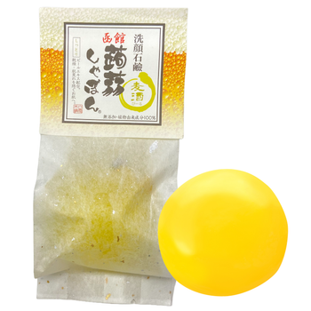 洗顔 洗顔石鹸 函館蒟蒻しゃぼん 麦酒（びーる） – 蒟蒻しゃぼん 公式